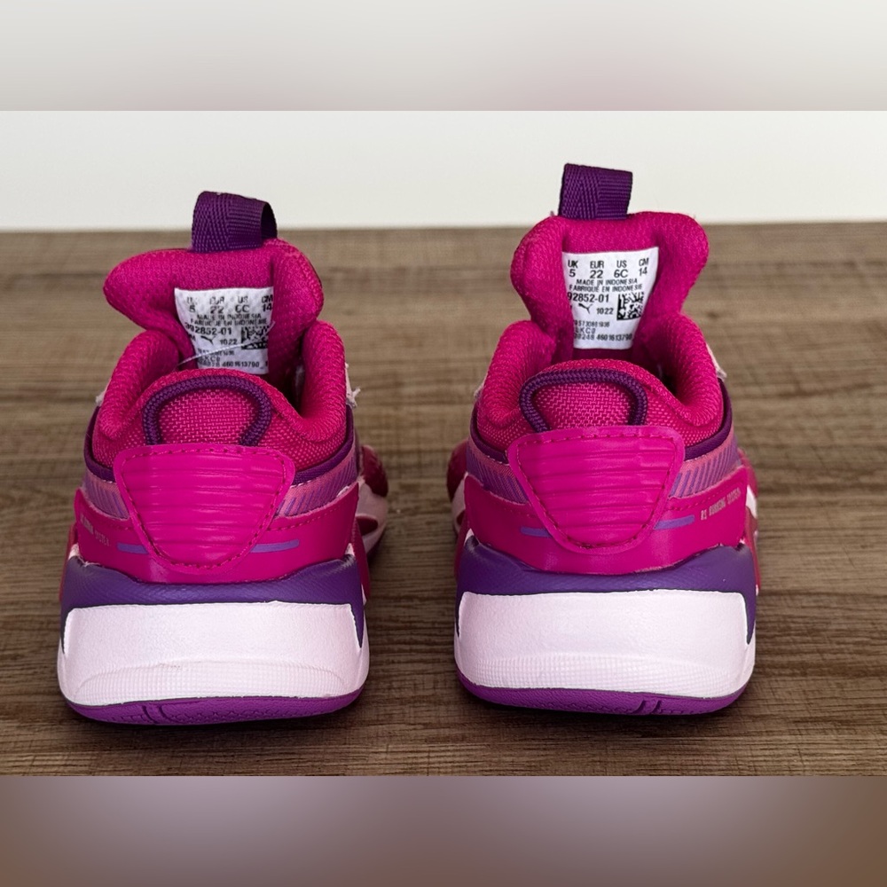 Kids Pink Puma Sneakers - Picture 2 of 5